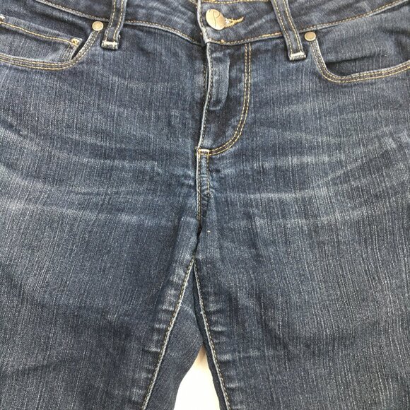 PAIGE Premium Denim Medium/Dark Wash PEG 5 Pocket Skinny Jeans - Picture 11 of 15